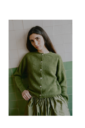 Ada Lambswool Sweater Moss Green
