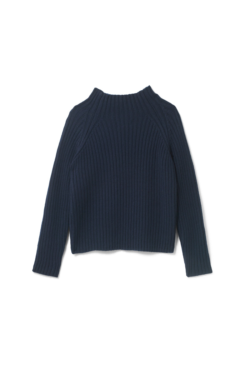 Alma Funnel Neck Sweater Ink Navy