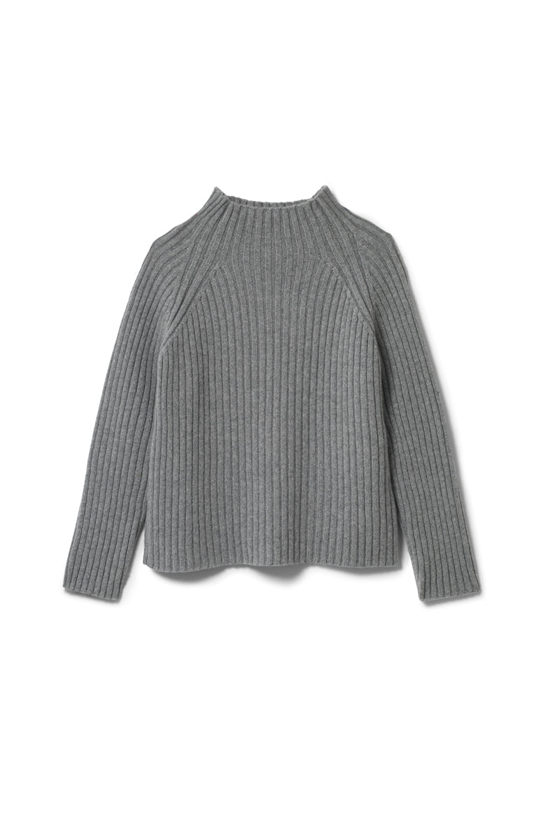 Alma Funnel Neck Sweater Flint Grey