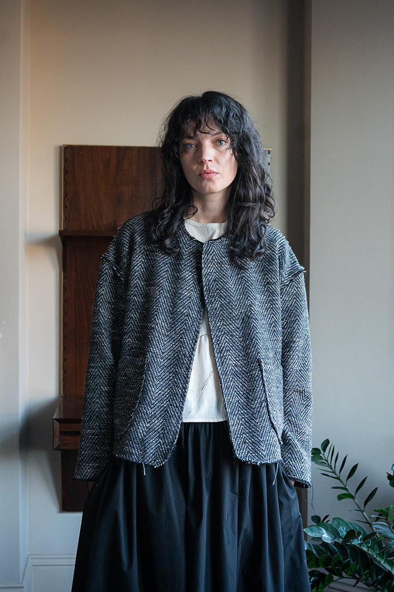 Donegal Herringbone Wool Jacket
