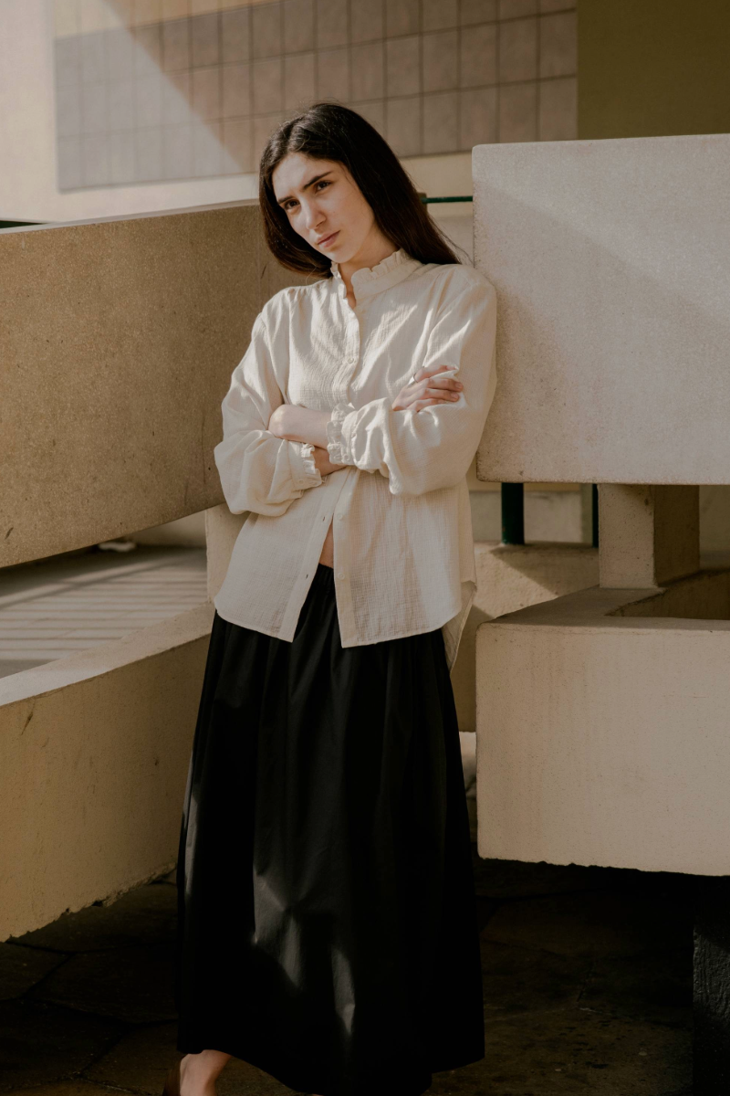 Elsie Frill Shirt Natural
