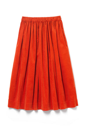 Tina Corduroy Midi Skirt Paprika