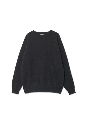 Cashmere Classic Crewneck Charcoal