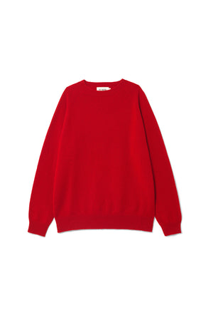 Cashmere Classic Crewneck Rowanberry Red