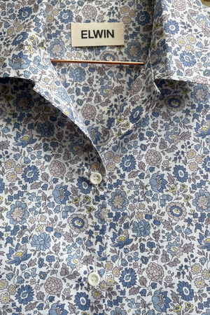Eva Shirt Powder Blue Liberty Print Tana Lawn