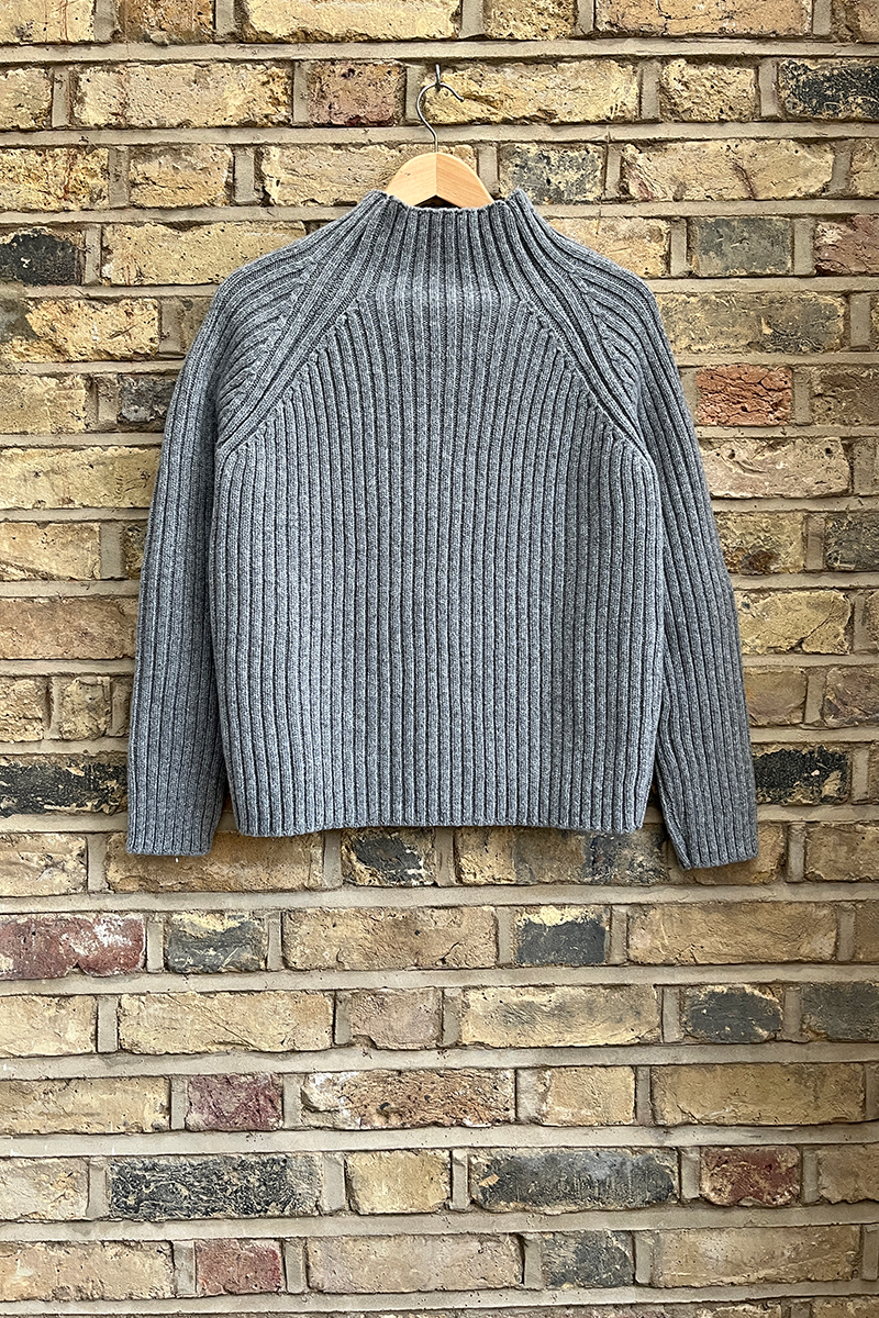 Alma Funnel Neck Sweater Flint Grey