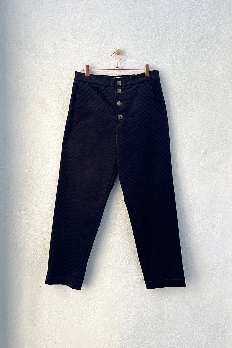 Joan Cord Trousers Navy