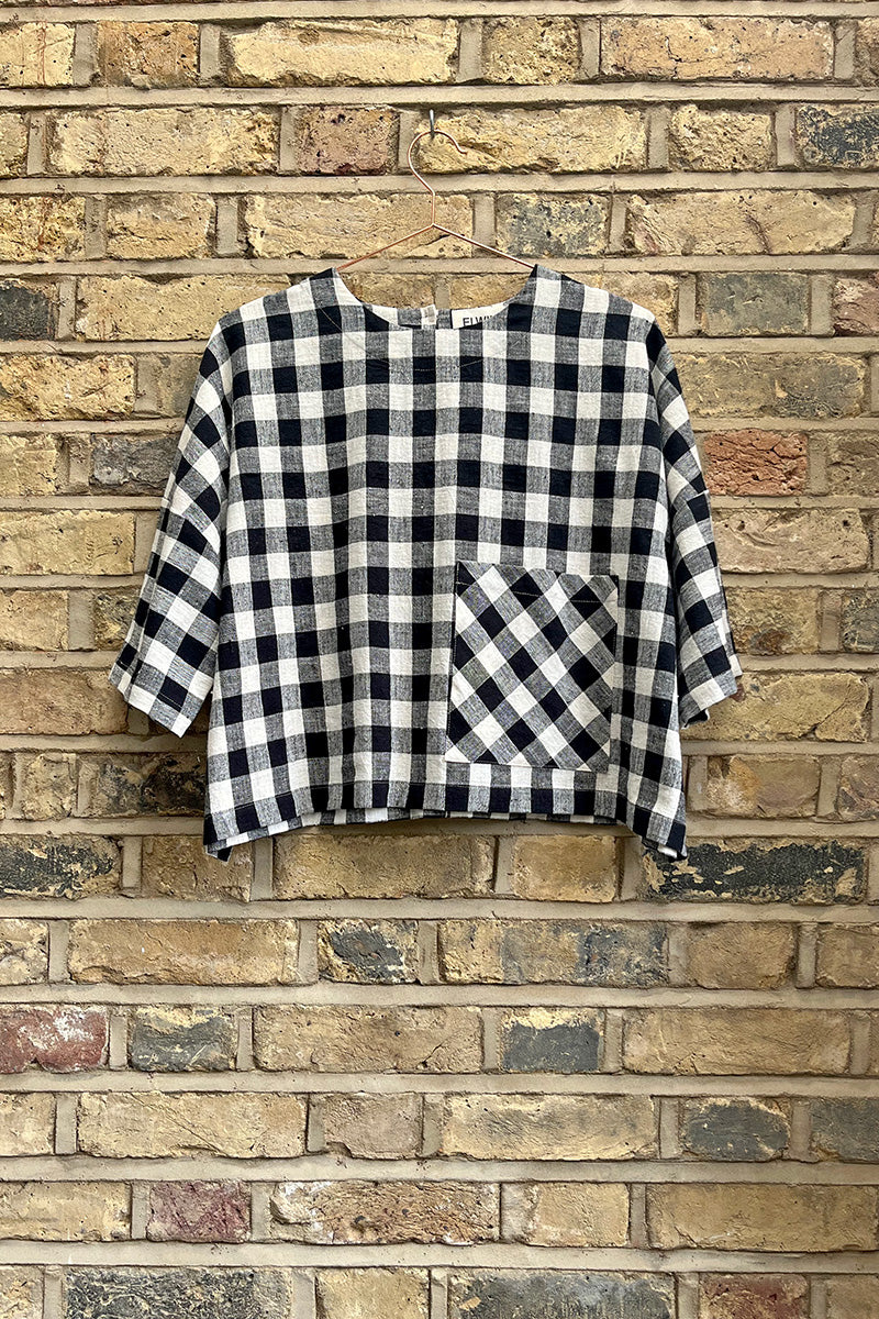 Anni Top Gingham Kala Cotton