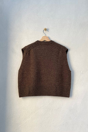 Raye Knitted Vest Peat