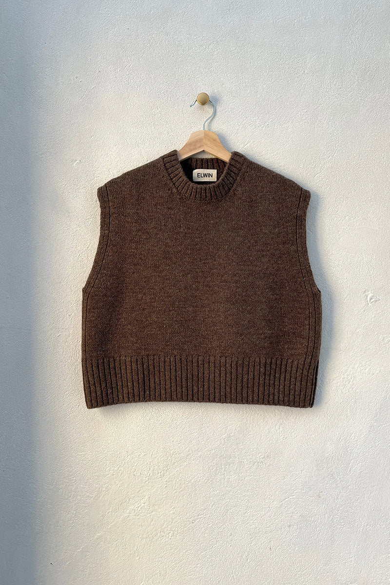 Raye Knitted Vest Peat