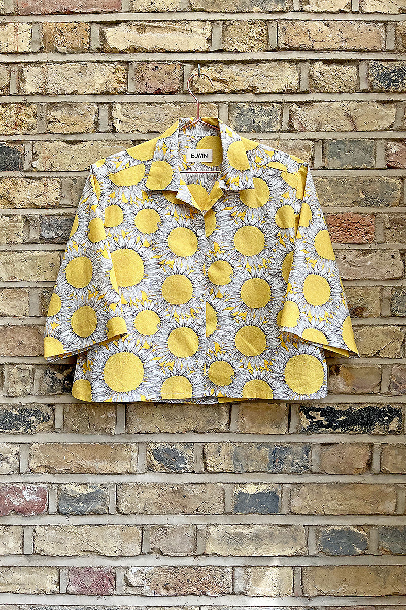 Eva Short Sleeve Shirt Liberty Sunflower Print