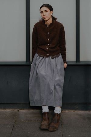Tina Corduroy Midi Skirt Pale Blue