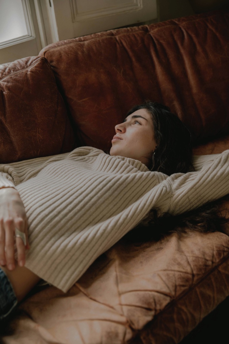 Alma Funnel Neck Sweater Chalk